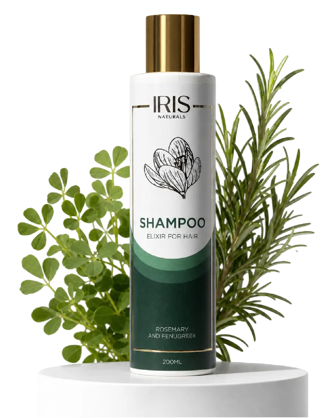 Iris Naturals šampon sa piskavicom i ruzmarinom, u prirodnom okruženju